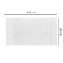 Mijölnir Chicago Bath Toalla de Baño Blanca 70 x 140 cm 450 gr/m² 100% Algodón de Lujo